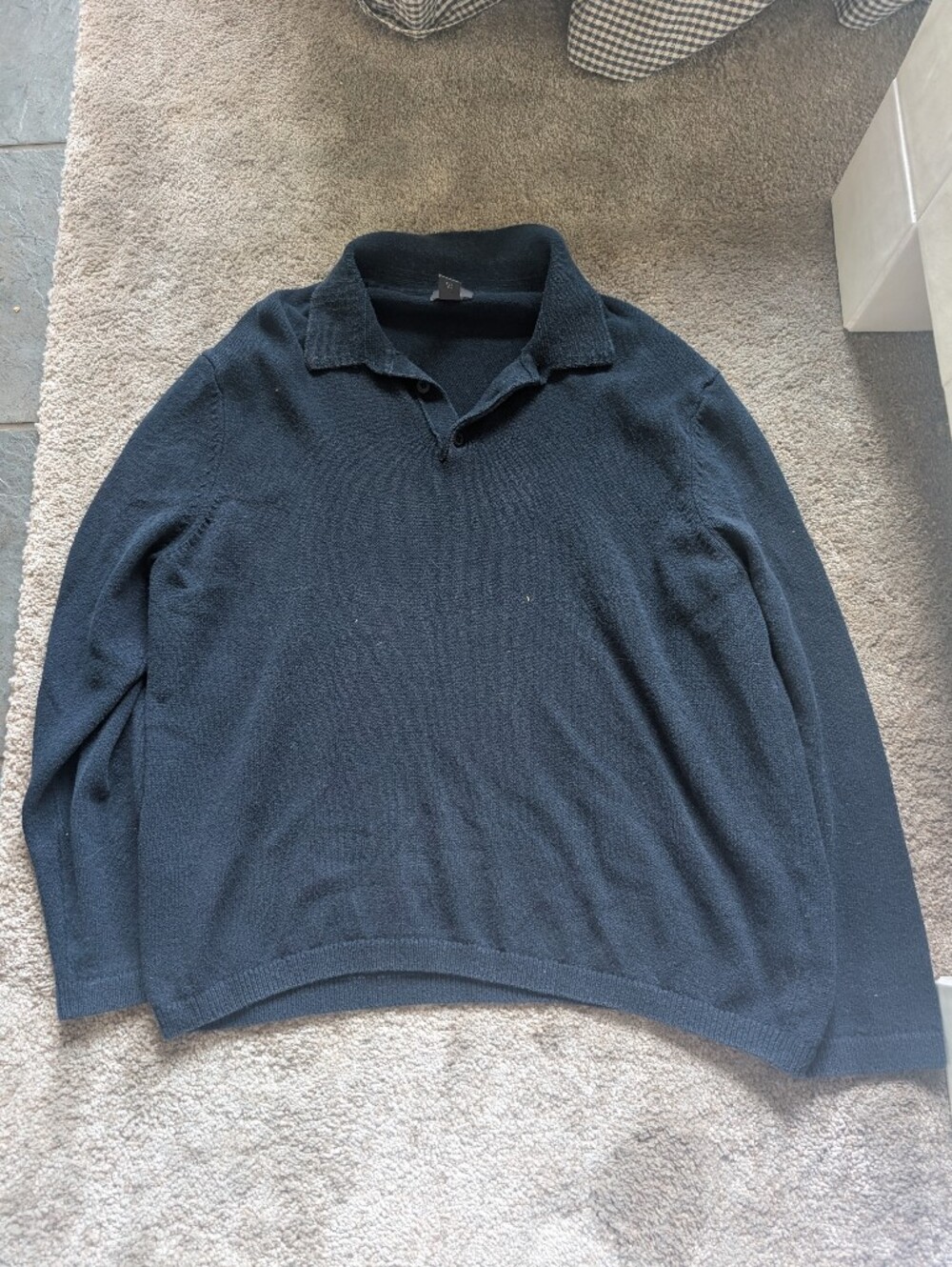 H&M Men's Dark Navy Knit Sweater